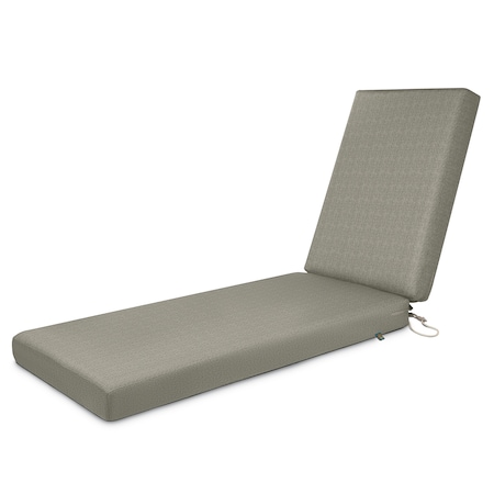 Classic Accessories Weekend 72" x 21" x 3" Outdoor Chaise Cushion, Moon Rock CMRCE72213